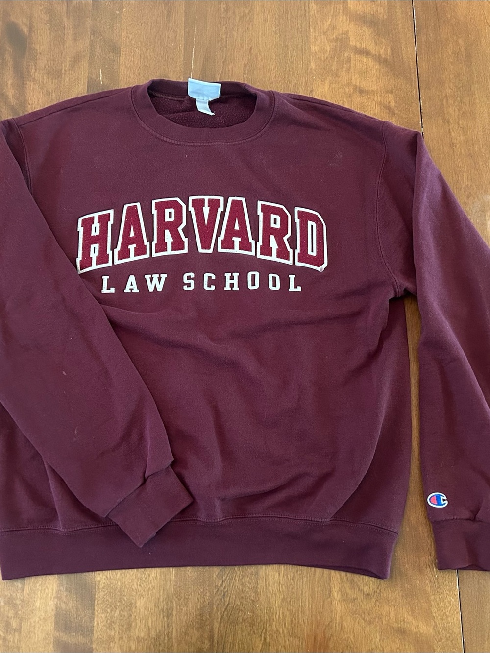 Champion Harvard Law School Crewneck Sweatshirt - Maroon